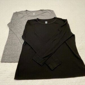 Women's Fruit of the Loom Waffle Weave Long Underwear Set of 2 Tops XL